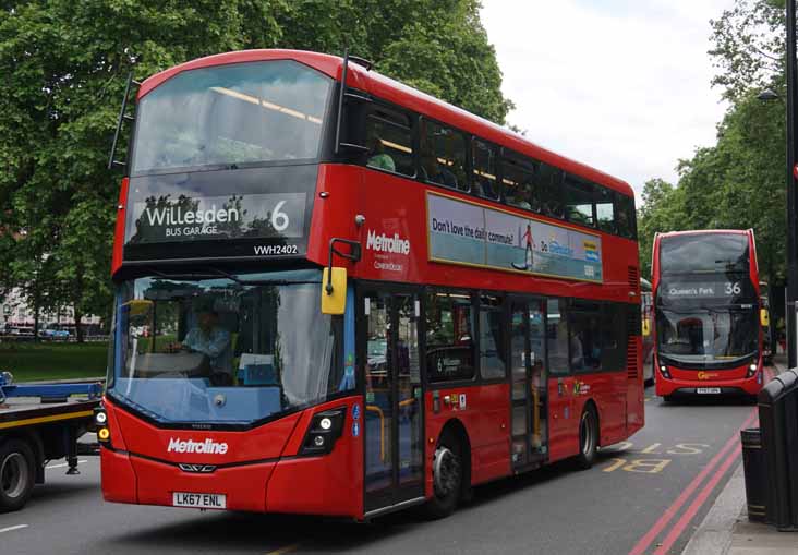 Metroline Volvo B5LH Wright VWH2402